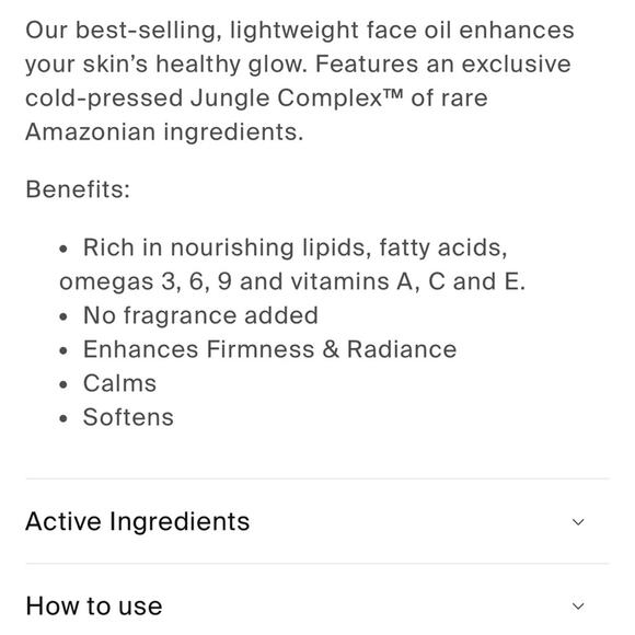 Costa Brazil KAYA ANTI-AGING FACE OIL 30ml/1fl oz - Picture 5 of 6